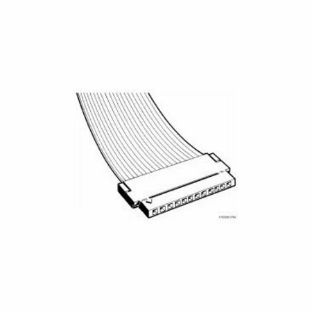 FCI Ffc/Fpc Connector, 10 Contact(S), 1 Row(S), Female, Straight, 0.100 Inch Pitch, Idc Terminal, Blue 65801-039